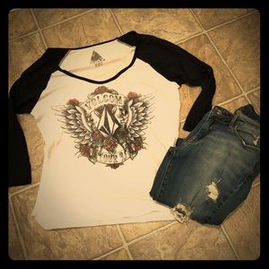 Volcom baseball tee